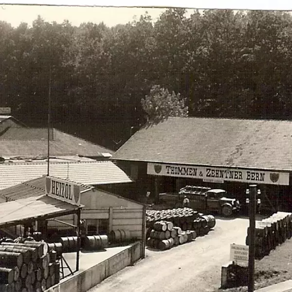 Schwarz-weisse Fotoaufnahme vom Standort Ostermundigen circa 1923-1933