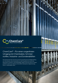 Titelbild der ChemCare Broschüre A4 der Thommen-Furler Gruppe